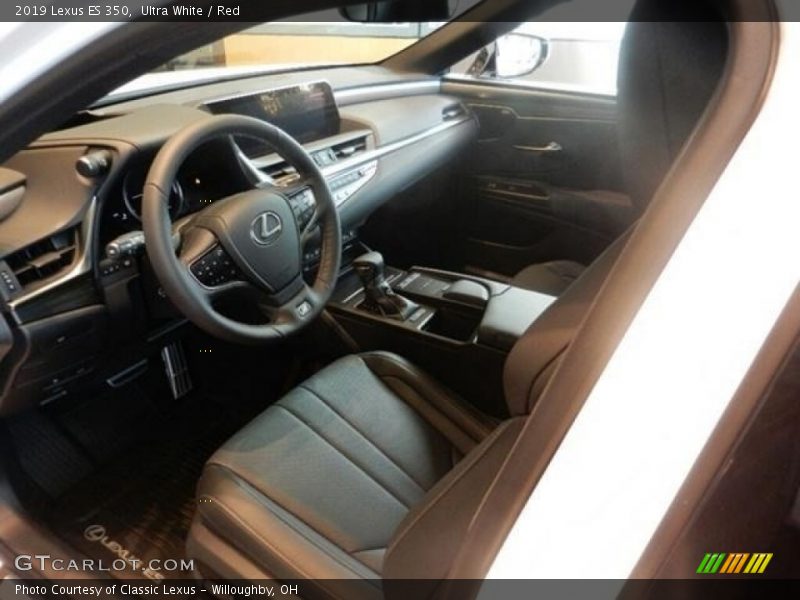 Ultra White / Red 2019 Lexus ES 350