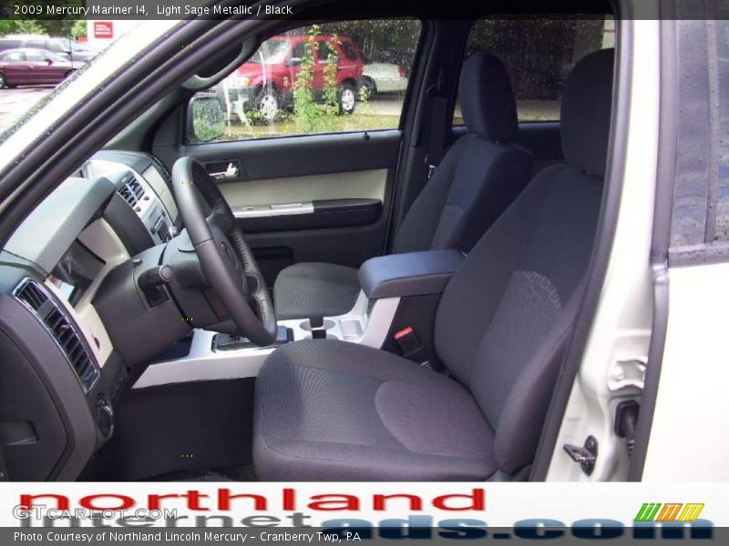 Light Sage Metallic / Black 2009 Mercury Mariner I4
