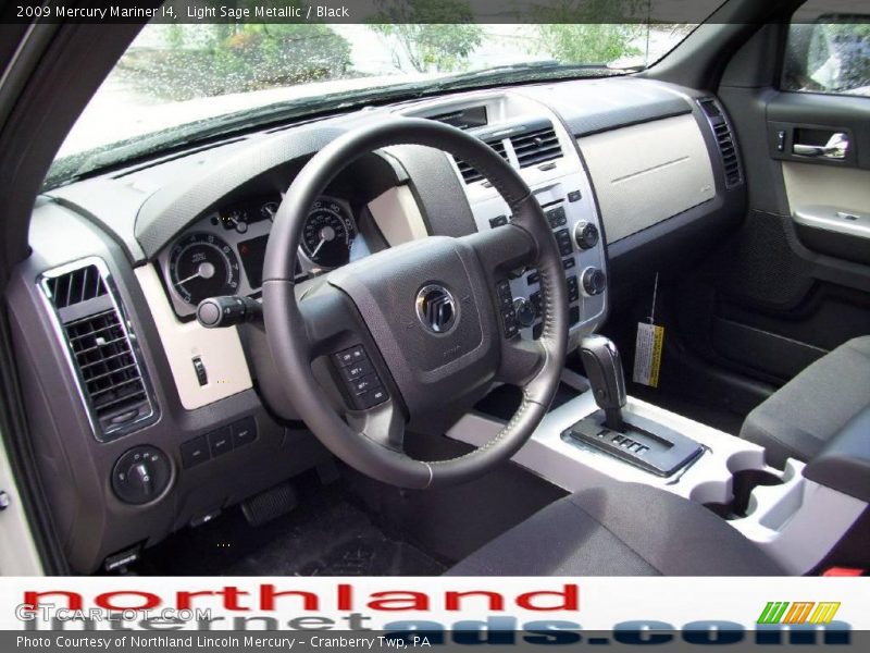 Light Sage Metallic / Black 2009 Mercury Mariner I4