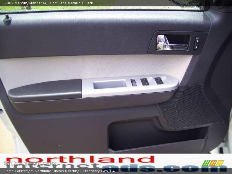 Light Sage Metallic / Black 2009 Mercury Mariner I4