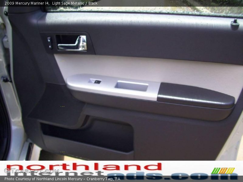 Light Sage Metallic / Black 2009 Mercury Mariner I4