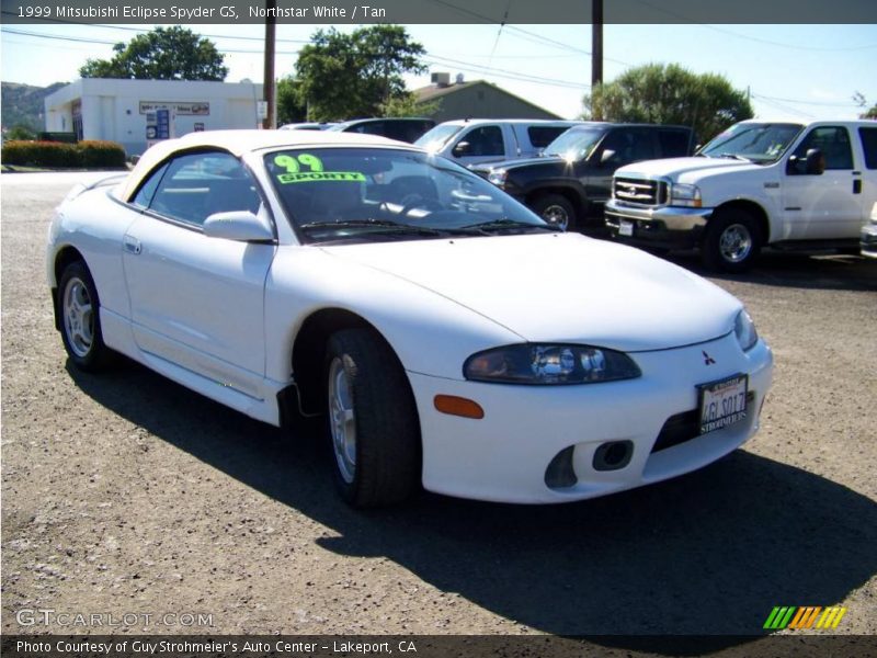 Northstar White / Tan 1999 Mitsubishi Eclipse Spyder GS