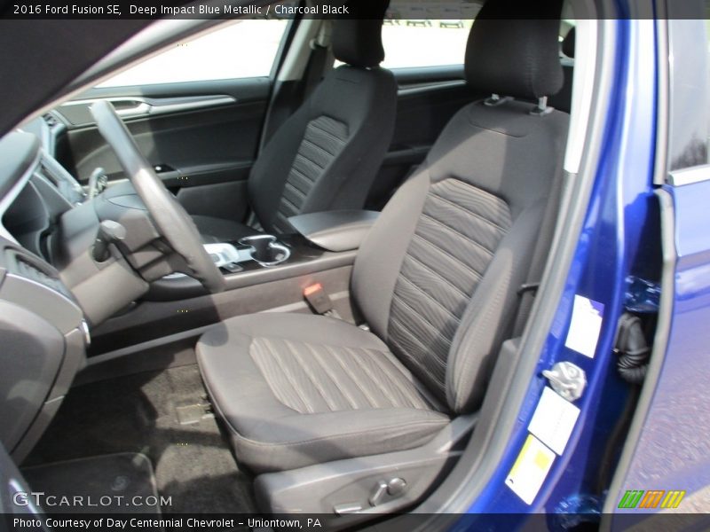Deep Impact Blue Metallic / Charcoal Black 2016 Ford Fusion SE