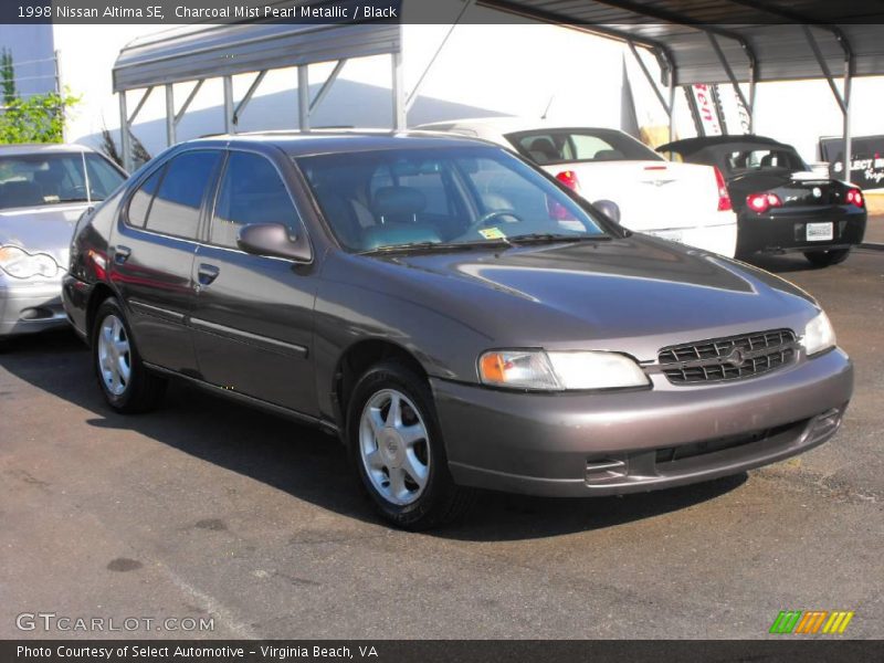 Charcoal Mist Pearl Metallic / Black 1998 Nissan Altima SE