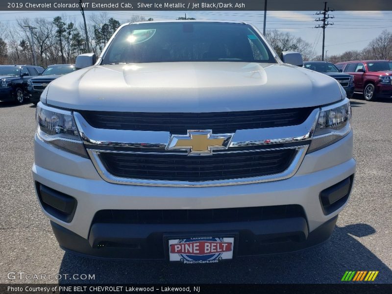 Silver Ice Metallic / Jet Black/Dark Ash 2019 Chevrolet Colorado WT Extended Cab