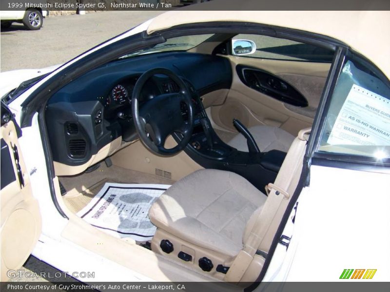 Northstar White / Tan 1999 Mitsubishi Eclipse Spyder GS
