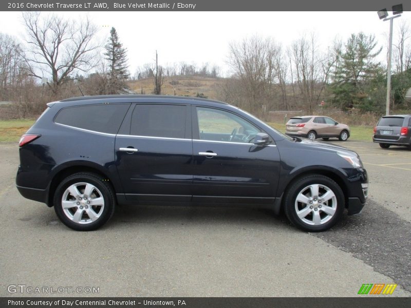 Blue Velvet Metallic / Ebony 2016 Chevrolet Traverse LT AWD