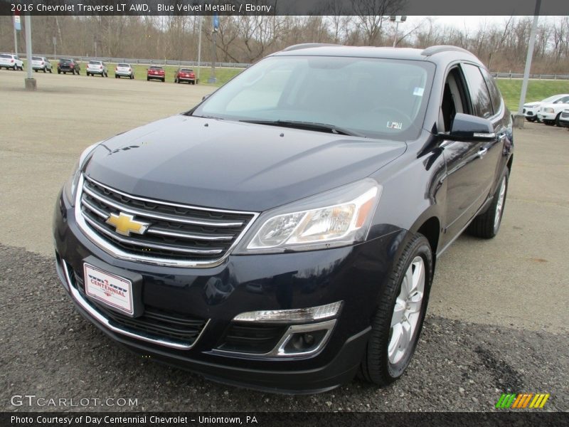 Blue Velvet Metallic / Ebony 2016 Chevrolet Traverse LT AWD