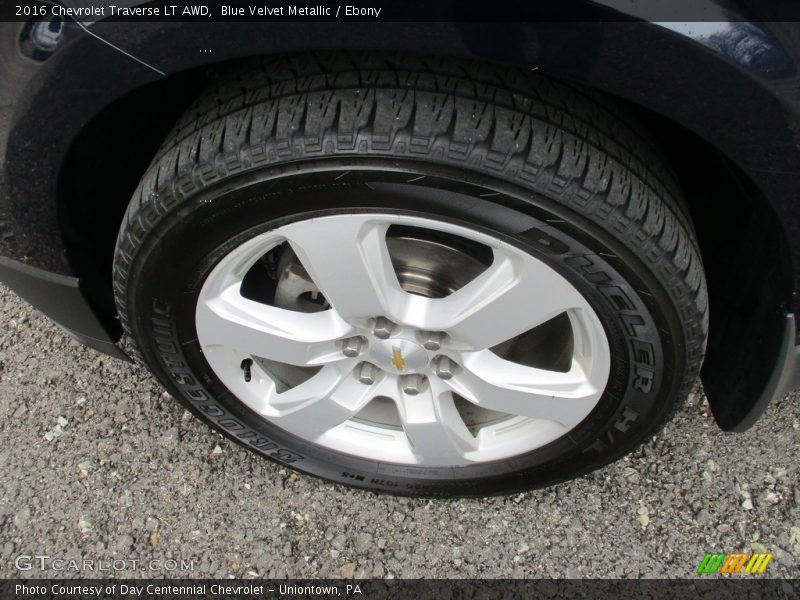 Blue Velvet Metallic / Ebony 2016 Chevrolet Traverse LT AWD
