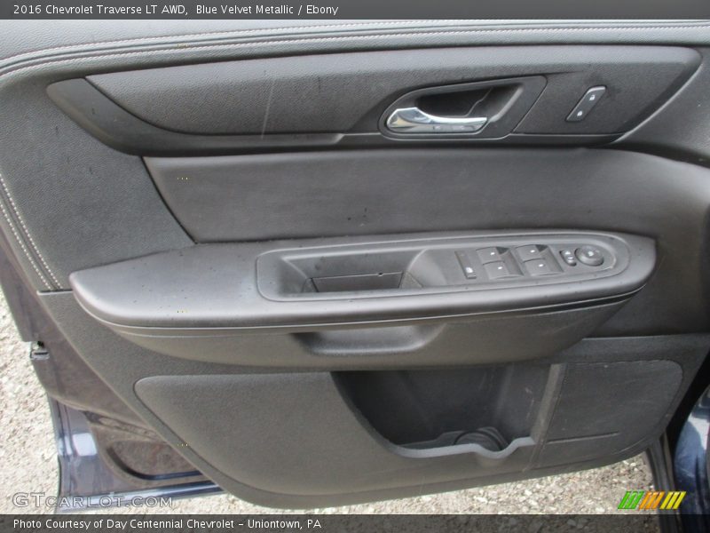 Blue Velvet Metallic / Ebony 2016 Chevrolet Traverse LT AWD