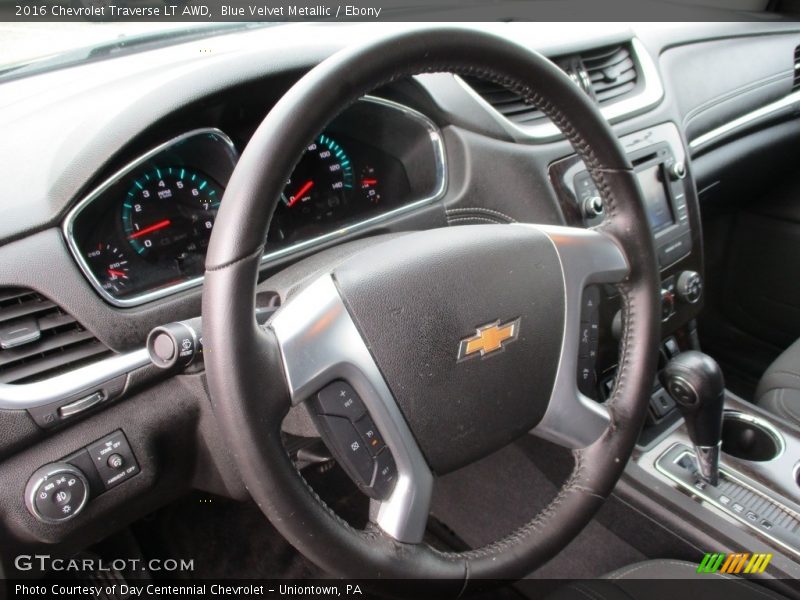 Blue Velvet Metallic / Ebony 2016 Chevrolet Traverse LT AWD