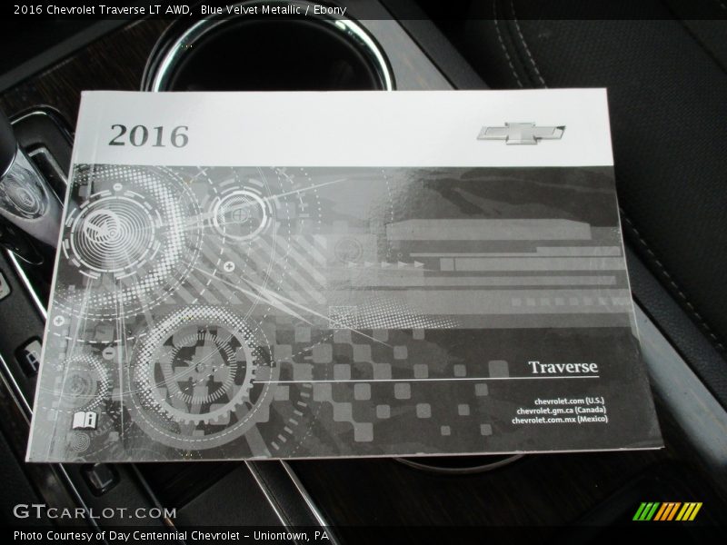 Blue Velvet Metallic / Ebony 2016 Chevrolet Traverse LT AWD