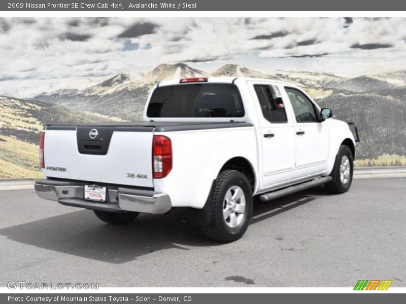 Avalanche White / Steel 2009 Nissan Frontier SE Crew Cab 4x4