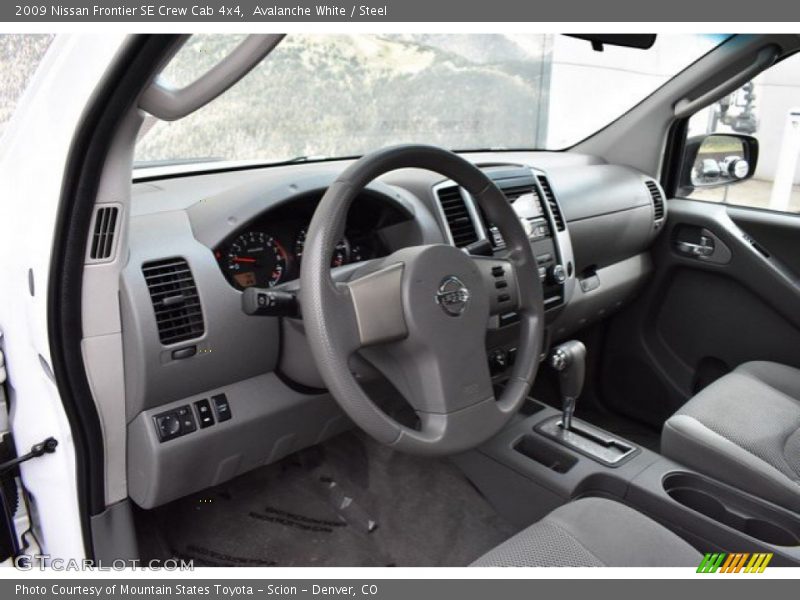 Avalanche White / Steel 2009 Nissan Frontier SE Crew Cab 4x4
