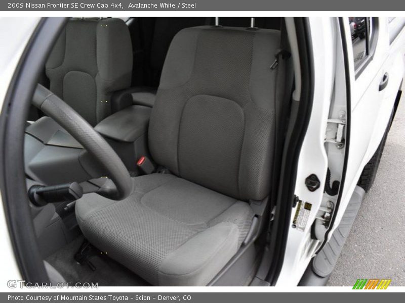 Avalanche White / Steel 2009 Nissan Frontier SE Crew Cab 4x4