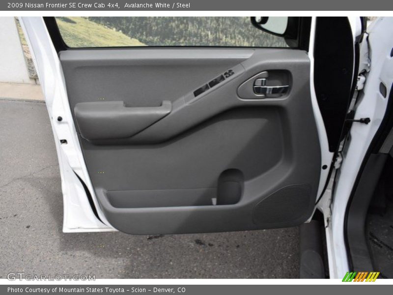 Avalanche White / Steel 2009 Nissan Frontier SE Crew Cab 4x4