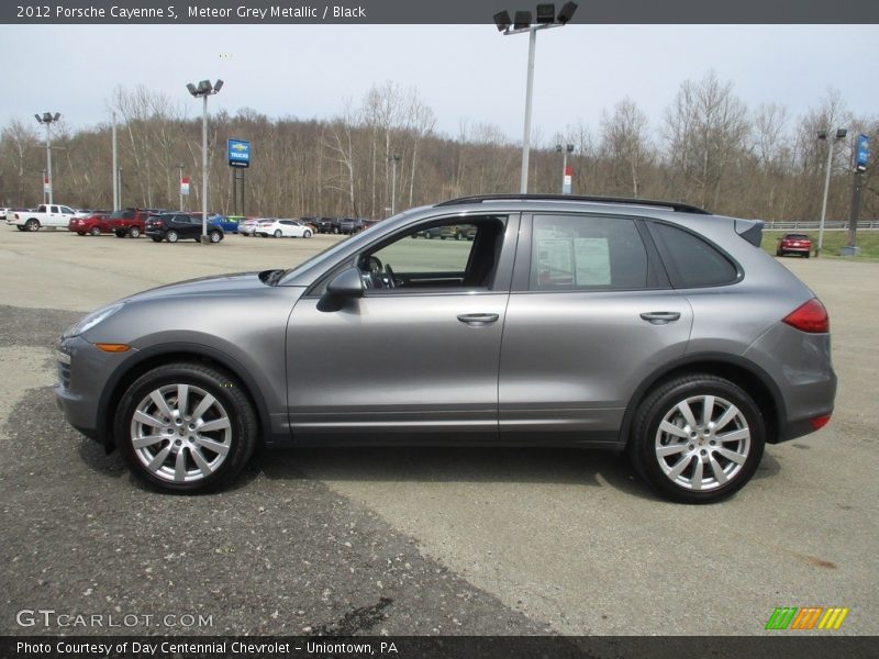 Meteor Grey Metallic / Black 2012 Porsche Cayenne S