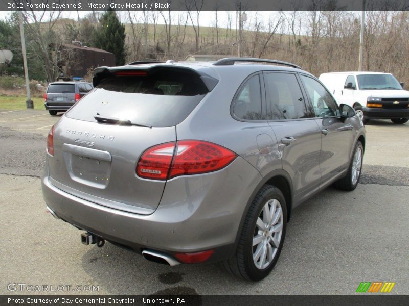 Meteor Grey Metallic / Black 2012 Porsche Cayenne S