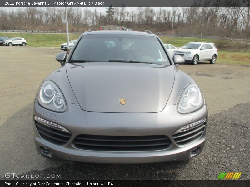 Meteor Grey Metallic / Black 2012 Porsche Cayenne S