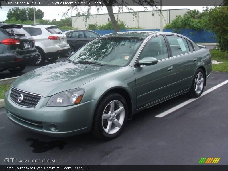 Mystic Emerald Green / Blond 2005 Nissan Altima 3.5 SE