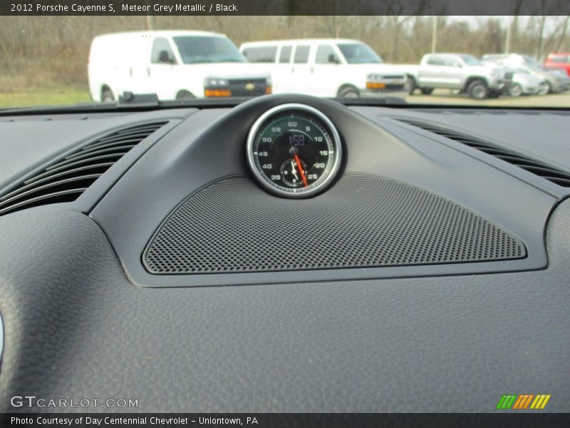 Meteor Grey Metallic / Black 2012 Porsche Cayenne S
