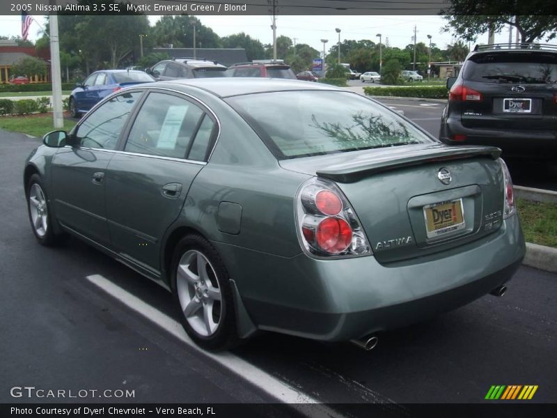 Mystic Emerald Green / Blond 2005 Nissan Altima 3.5 SE