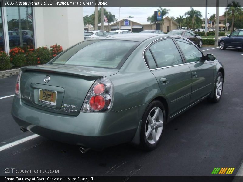 Mystic Emerald Green / Blond 2005 Nissan Altima 3.5 SE