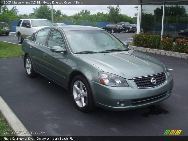 Mystic Emerald Green / Blond 2005 Nissan Altima 3.5 SE