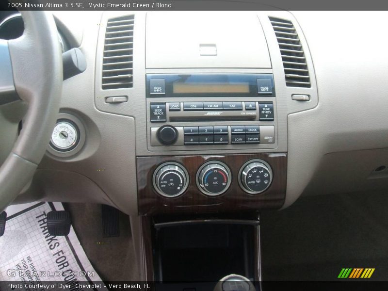 Mystic Emerald Green / Blond 2005 Nissan Altima 3.5 SE