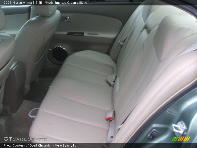 Mystic Emerald Green / Blond 2005 Nissan Altima 3.5 SE