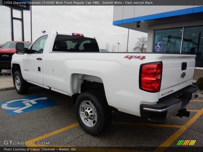 Summit White / Dark Ash/Jet Black 2019 Chevrolet Silverado 2500HD Work Truck Regular Cab 4WD