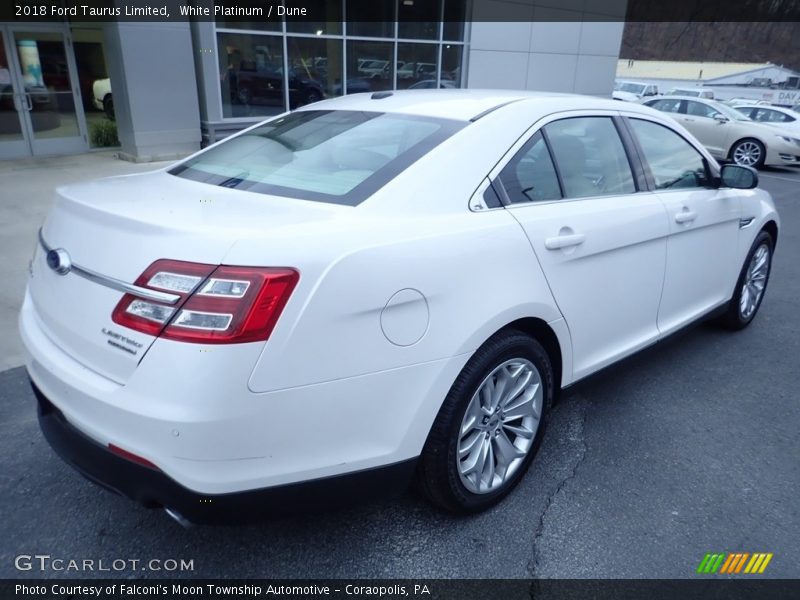 White Platinum / Dune 2018 Ford Taurus Limited