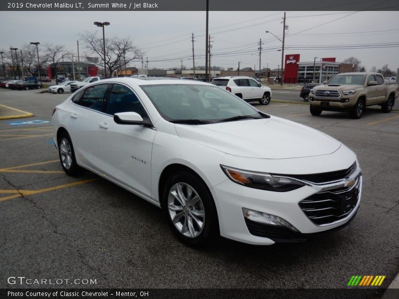 Summit White / Jet Black 2019 Chevrolet Malibu LT
