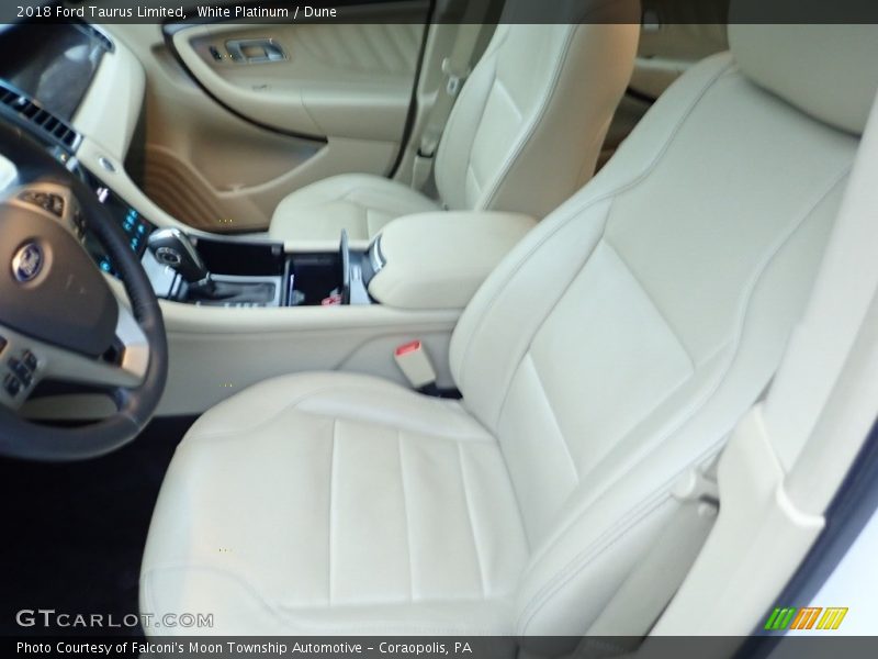 White Platinum / Dune 2018 Ford Taurus Limited