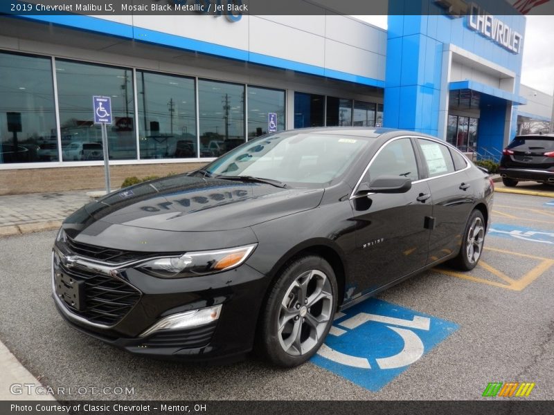 Mosaic Black Metallic / Jet Black 2019 Chevrolet Malibu LS