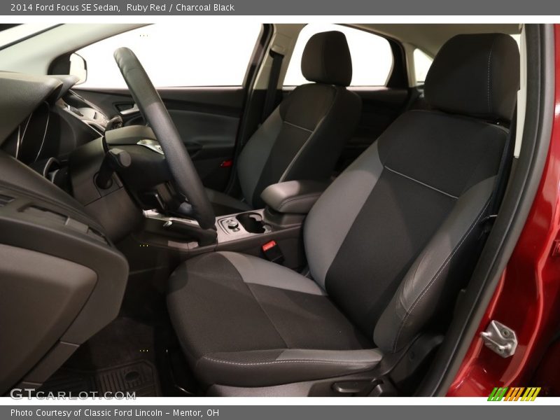Ruby Red / Charcoal Black 2014 Ford Focus SE Sedan