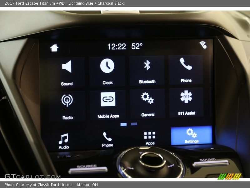 Lightning Blue / Charcoal Black 2017 Ford Escape Titanium 4WD