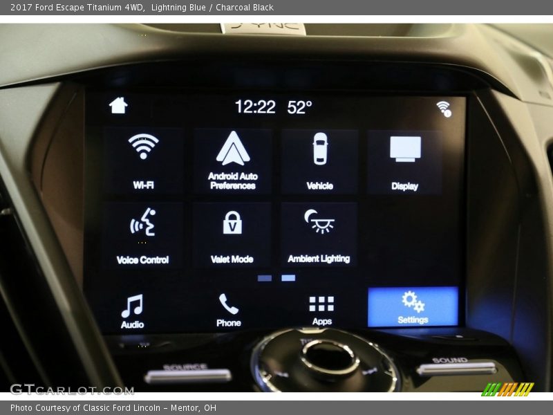 Lightning Blue / Charcoal Black 2017 Ford Escape Titanium 4WD