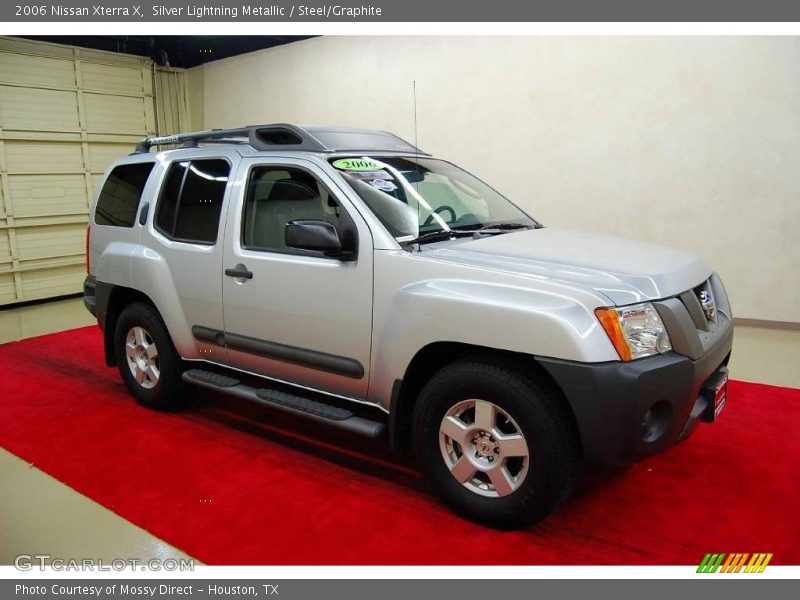 Silver Lightning Metallic / Steel/Graphite 2006 Nissan Xterra X