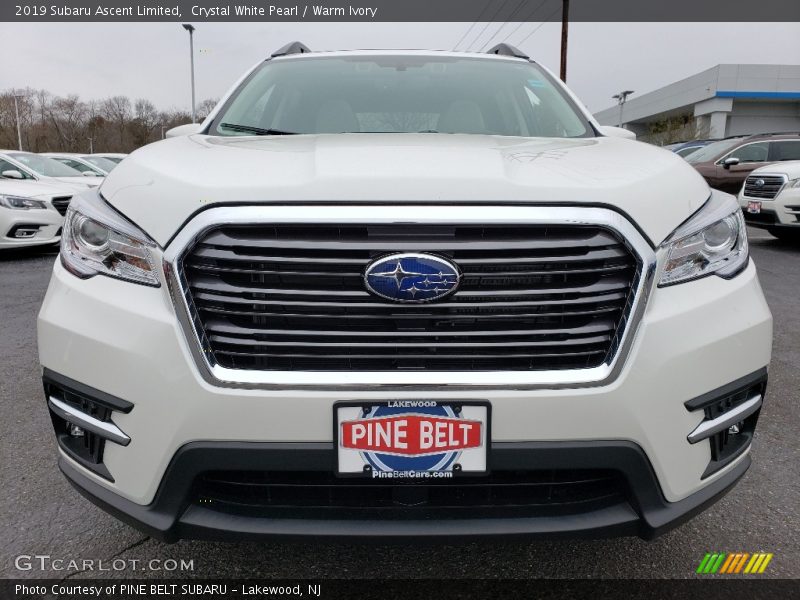 Crystal White Pearl / Warm Ivory 2019 Subaru Ascent Limited