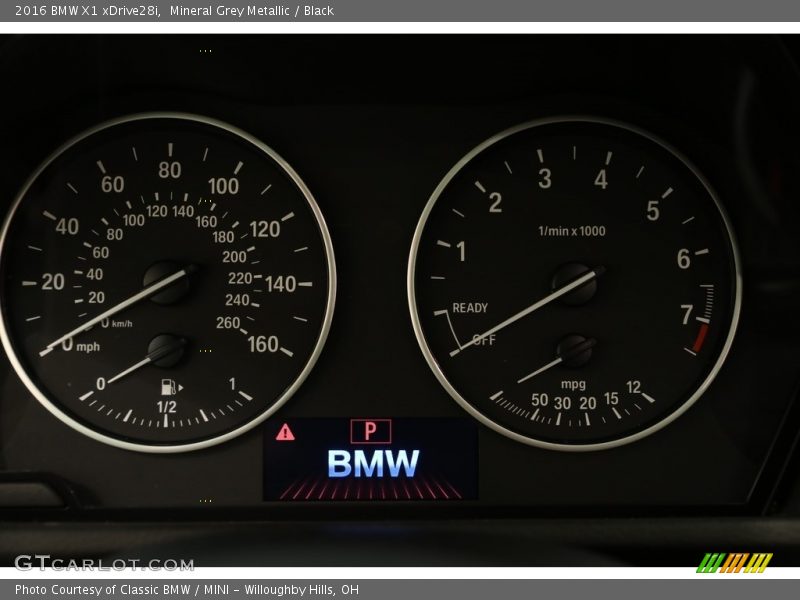 Mineral Grey Metallic / Black 2016 BMW X1 xDrive28i