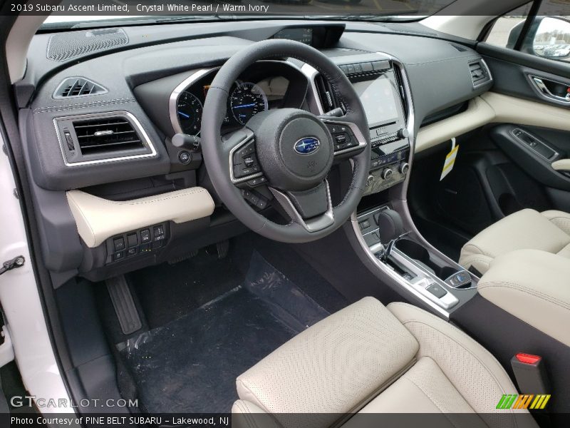 Crystal White Pearl / Warm Ivory 2019 Subaru Ascent Limited