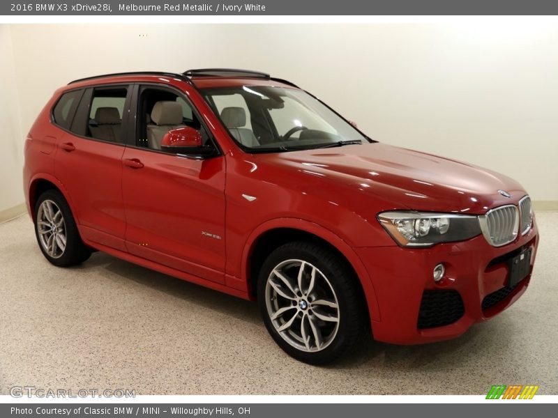 Melbourne Red Metallic / Ivory White 2016 BMW X3 xDrive28i