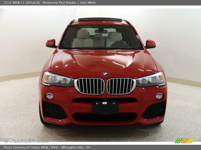 Melbourne Red Metallic / Ivory White 2016 BMW X3 xDrive28i