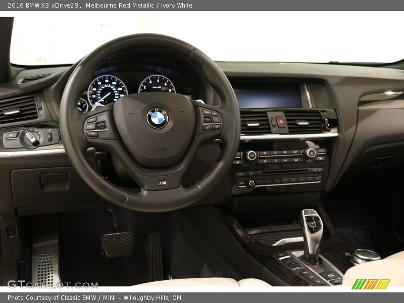 Melbourne Red Metallic / Ivory White 2016 BMW X3 xDrive28i