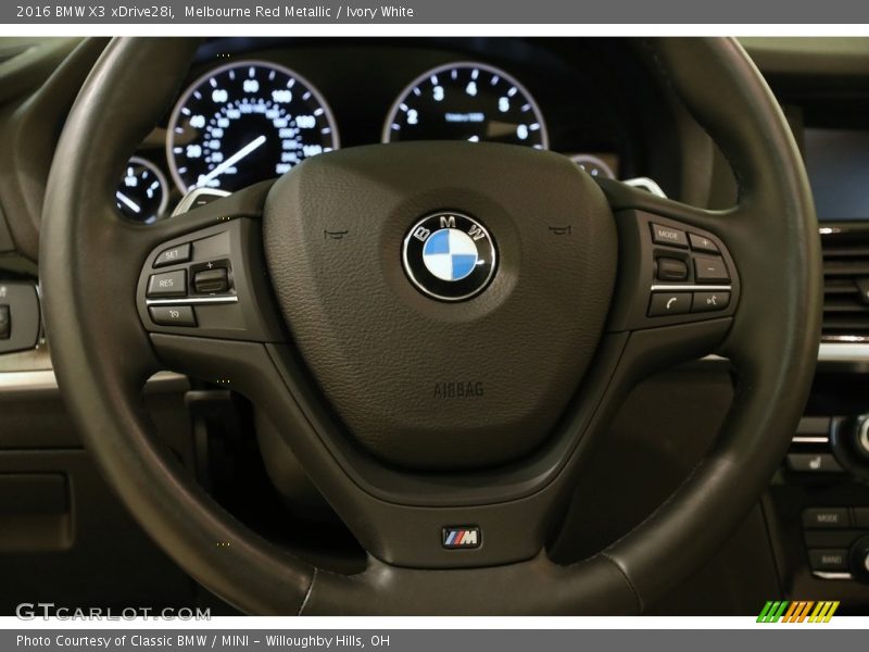 Melbourne Red Metallic / Ivory White 2016 BMW X3 xDrive28i