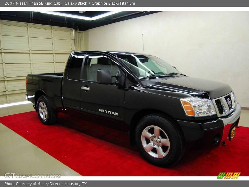 Galaxy Black / Graphite Black/Titanium 2007 Nissan Titan SE King Cab