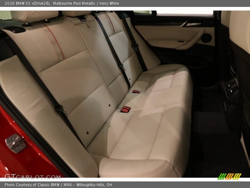 Melbourne Red Metallic / Ivory White 2016 BMW X3 xDrive28i