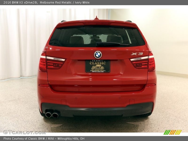 Melbourne Red Metallic / Ivory White 2016 BMW X3 xDrive28i