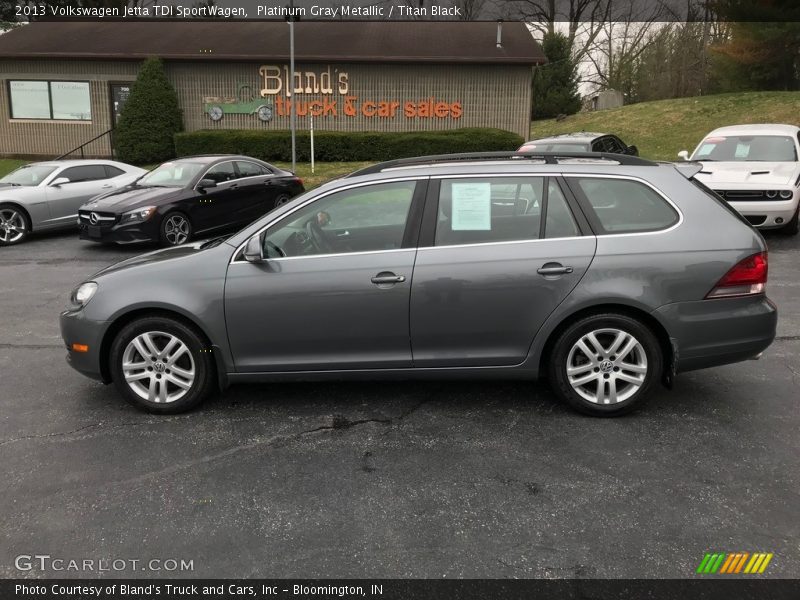 Platinum Gray Metallic / Titan Black 2013 Volkswagen Jetta TDI SportWagen